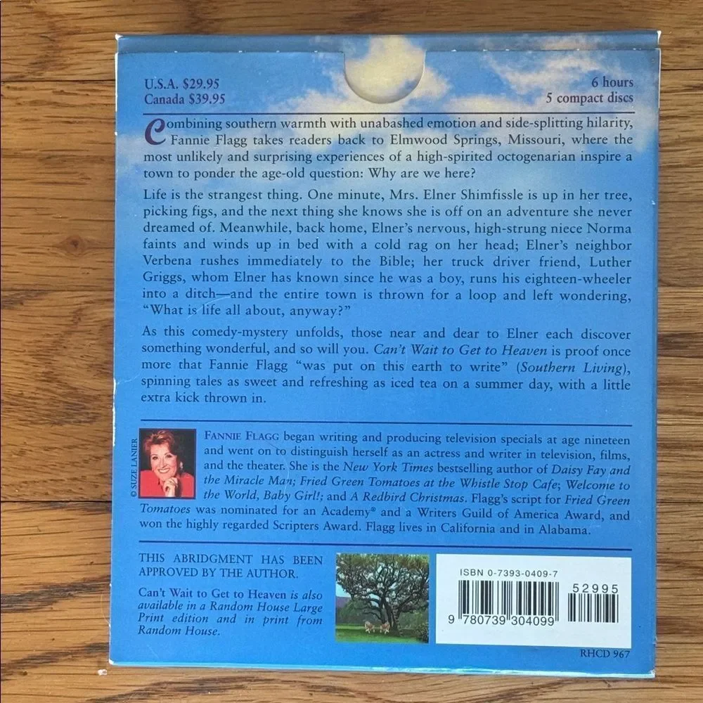 “Can’t Wait to Get to Heaven” a audiobook by Fannie Flagg!